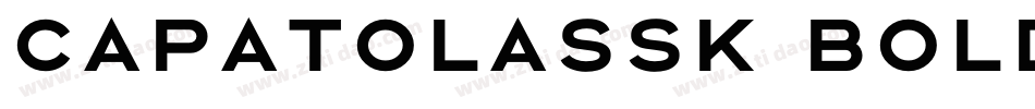 CapatolaSSK Bold字体转换